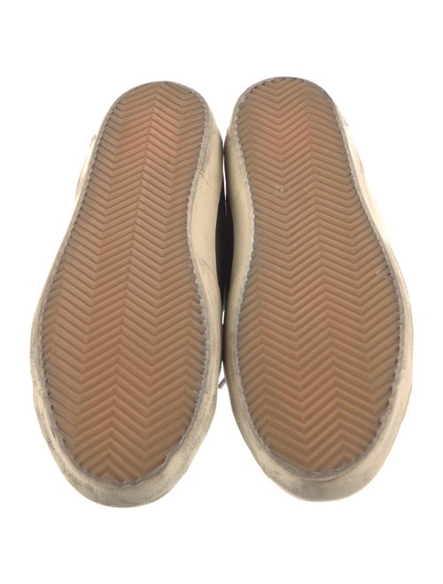 Golden Goose Leather Printed Sneakers