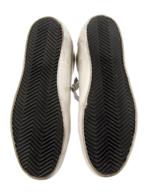 Golden Goose Leather Distressed Accents Sneakers