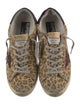 Golden Goose Suede Animal Print Sneakers