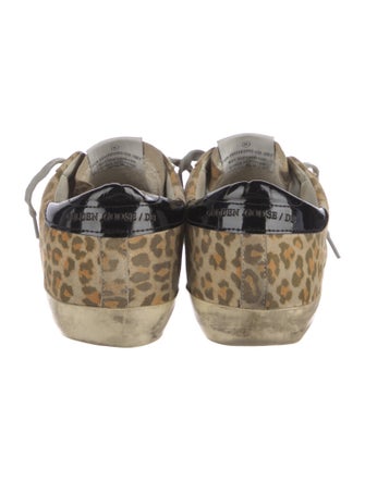 Golden Goose Suede Animal Print Sneakers