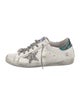 Golden Goose Leather Printed Sneakers