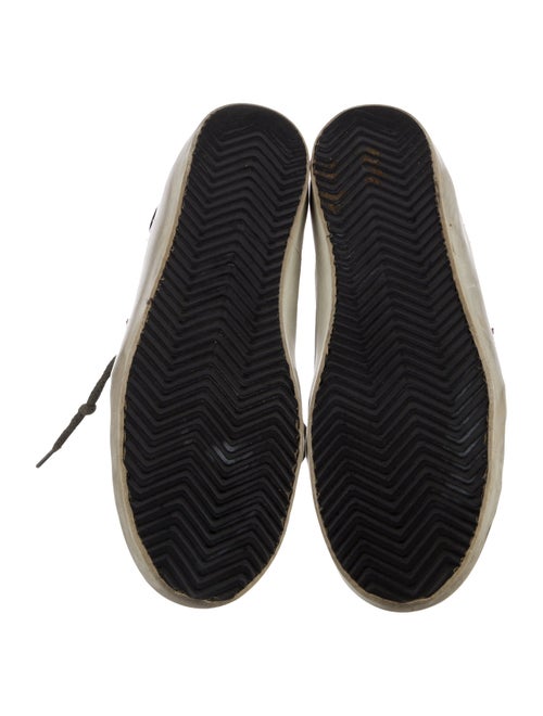 Golden Goose Leather Printed Sneakers