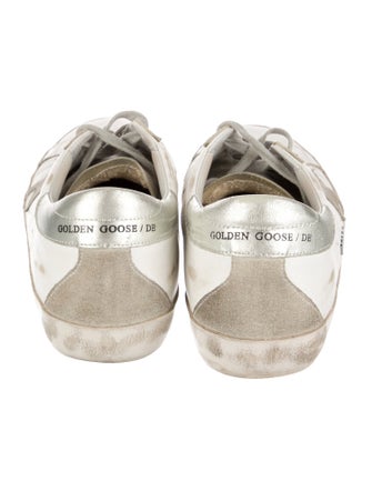 Golden Goose Leather Distressed Accents Sneakers