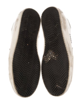 Golden Goose Leather Distressed Accents Sneakers