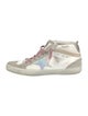 Golden Goose Leather Colorblock Pattern Sneakers
