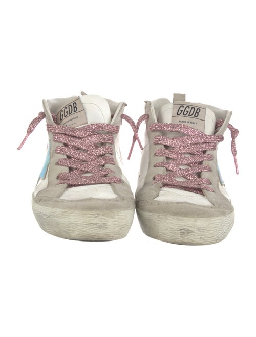 Golden Goose Leather Colorblock Pattern Sneakers