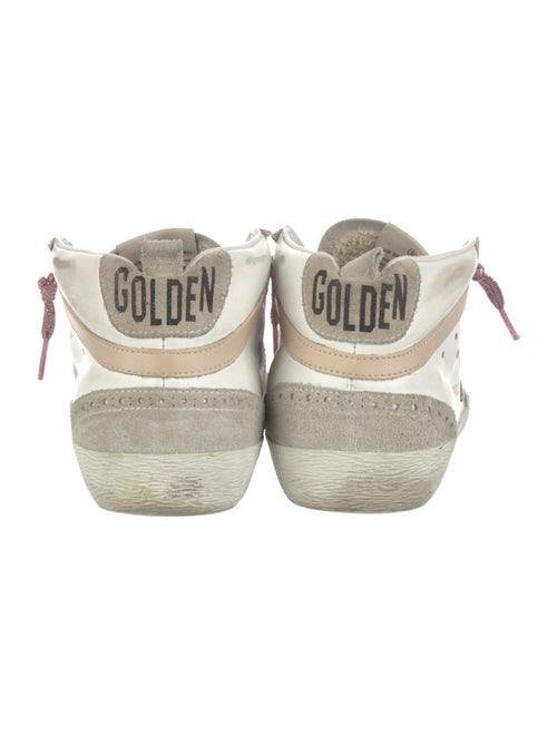 Golden Goose Leather Colorblock Pattern Sneakers