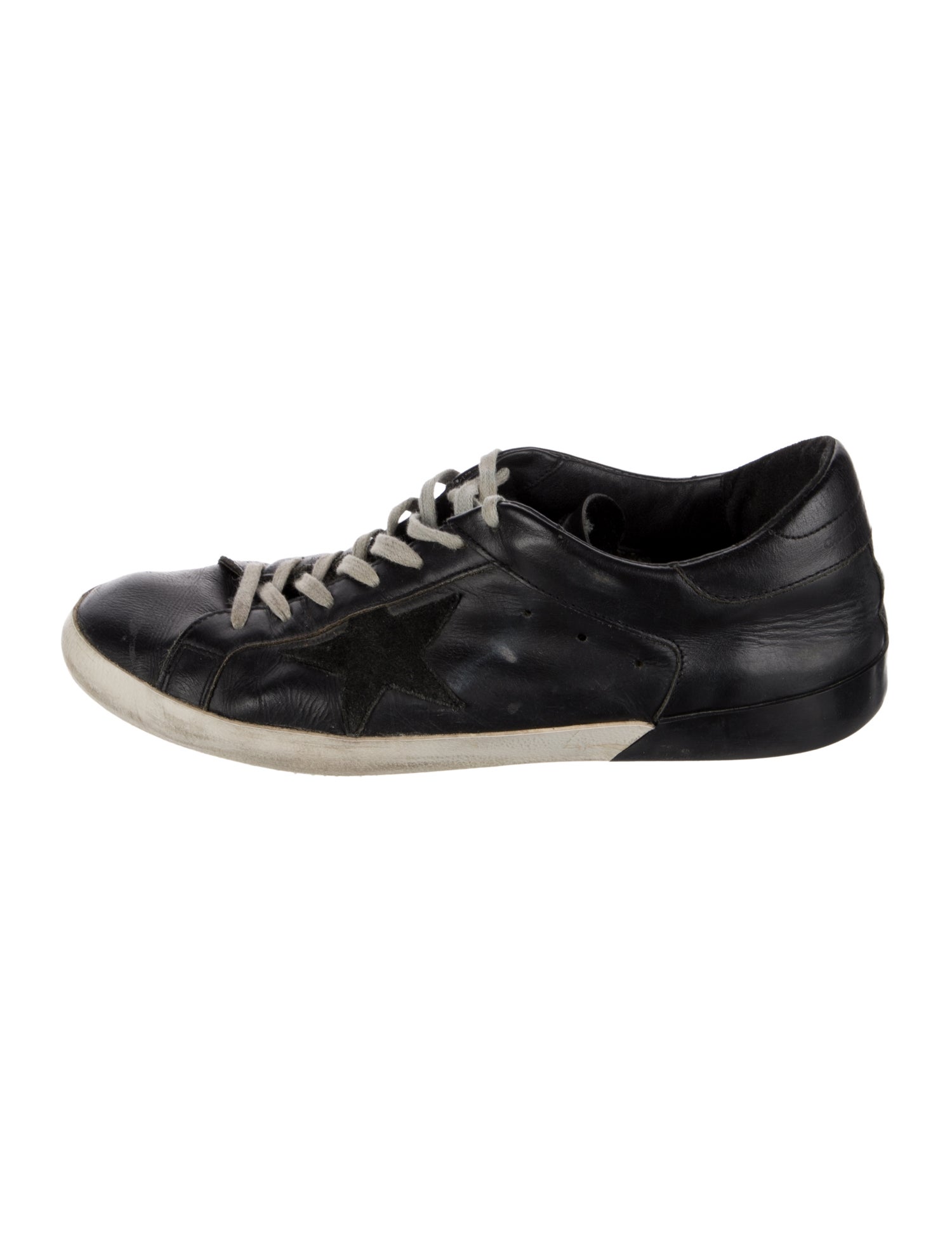 Golden Goose Leather Distressed Accents Sneakers