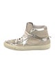 Golden Goose Suede Distressed Accents Wedge Sneakers