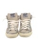 Golden Goose Suede Distressed Accents Wedge Sneakers