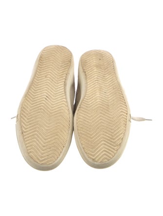 Golden Goose Suede Distressed Accents Wedge Sneakers