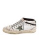 Golden Goose Leather Printed Sneakers