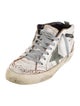 Golden Goose Leather Printed Sneakers