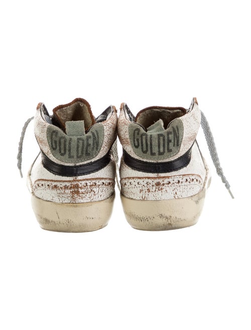 Golden Goose Leather Printed Sneakers