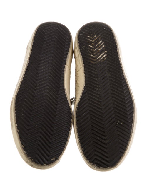 Golden Goose Leather Printed Sneakers