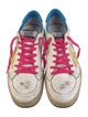 Golden Goose Leather Printed Sneakers