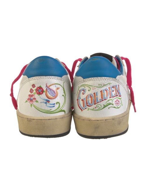Golden Goose Leather Printed Sneakers