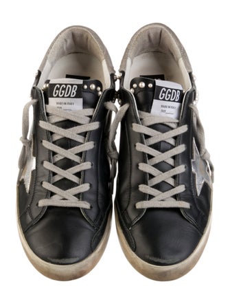 Golden Goose Leather Printed Sneakers