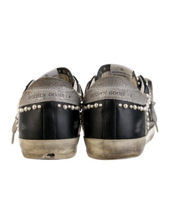 Golden Goose Leather Printed Sneakers