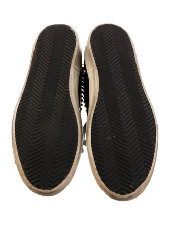Golden Goose Leather Printed Sneakers