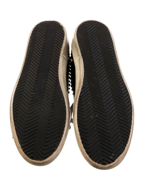 Golden Goose Leather Printed Sneakers