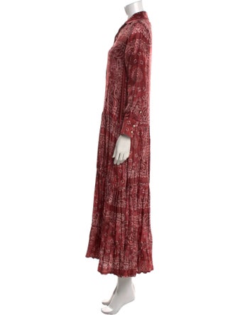 Golden Goose Paisley Print Midi Length Dress