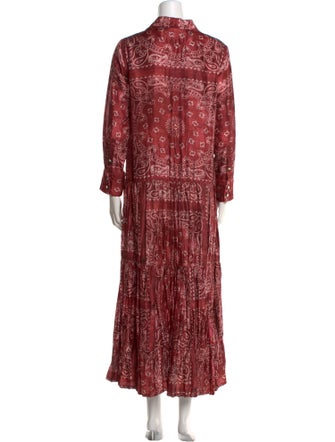 Golden Goose Paisley Print Midi Length Dress