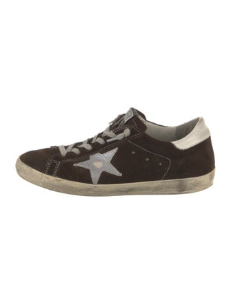 Golden Goose Suede Printed Sneakers