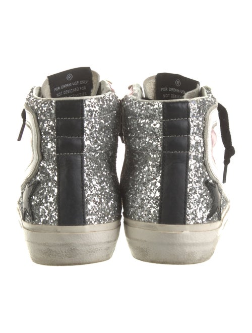 Golden Goose Leather Printed Sneakers