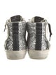 Golden Goose Leather Printed Sneakers