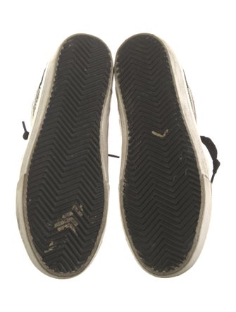 Golden Goose Leather Printed Sneakers