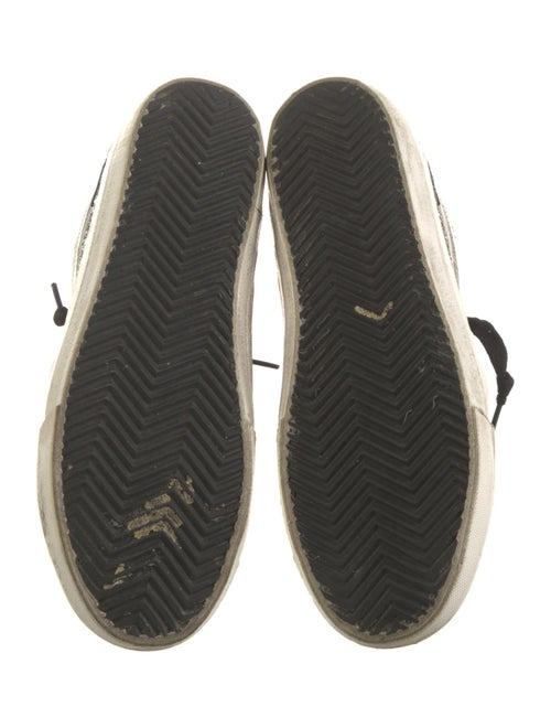 Golden Goose Leather Printed Sneakers