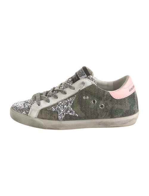 Golden Goose Glitter Printed Sneakers