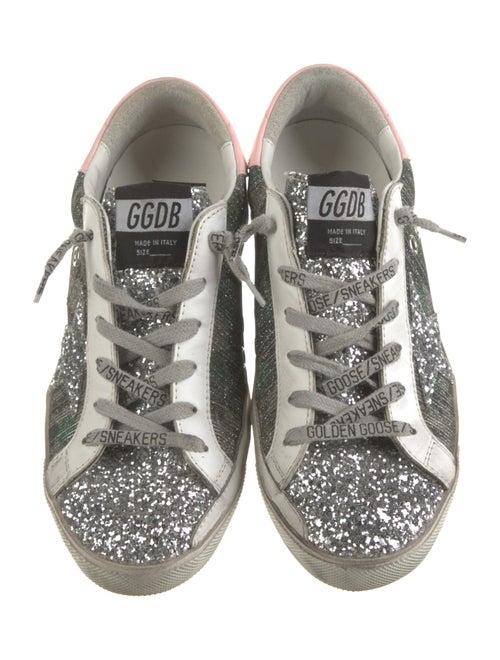 Golden Goose Glitter Printed Sneakers