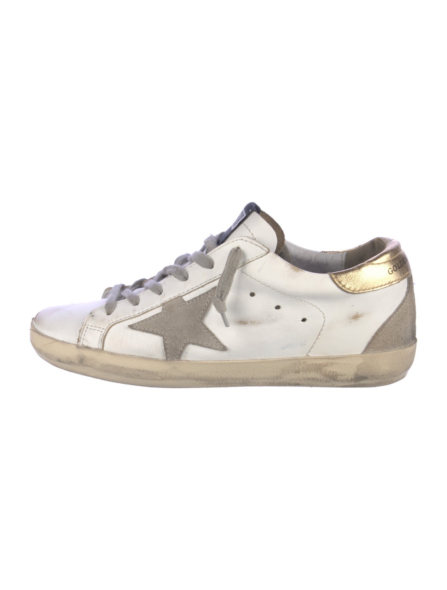 Golden Goose Leather Printed Sneakers