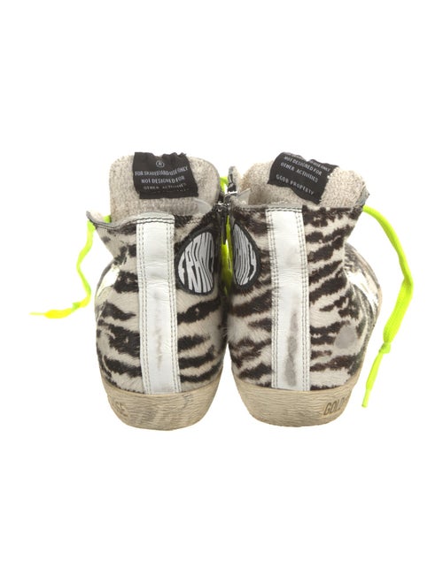 Golden Goose Ponyhair Animal Print Sneakers