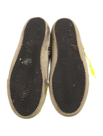 Golden Goose Ponyhair Animal Print Sneakers