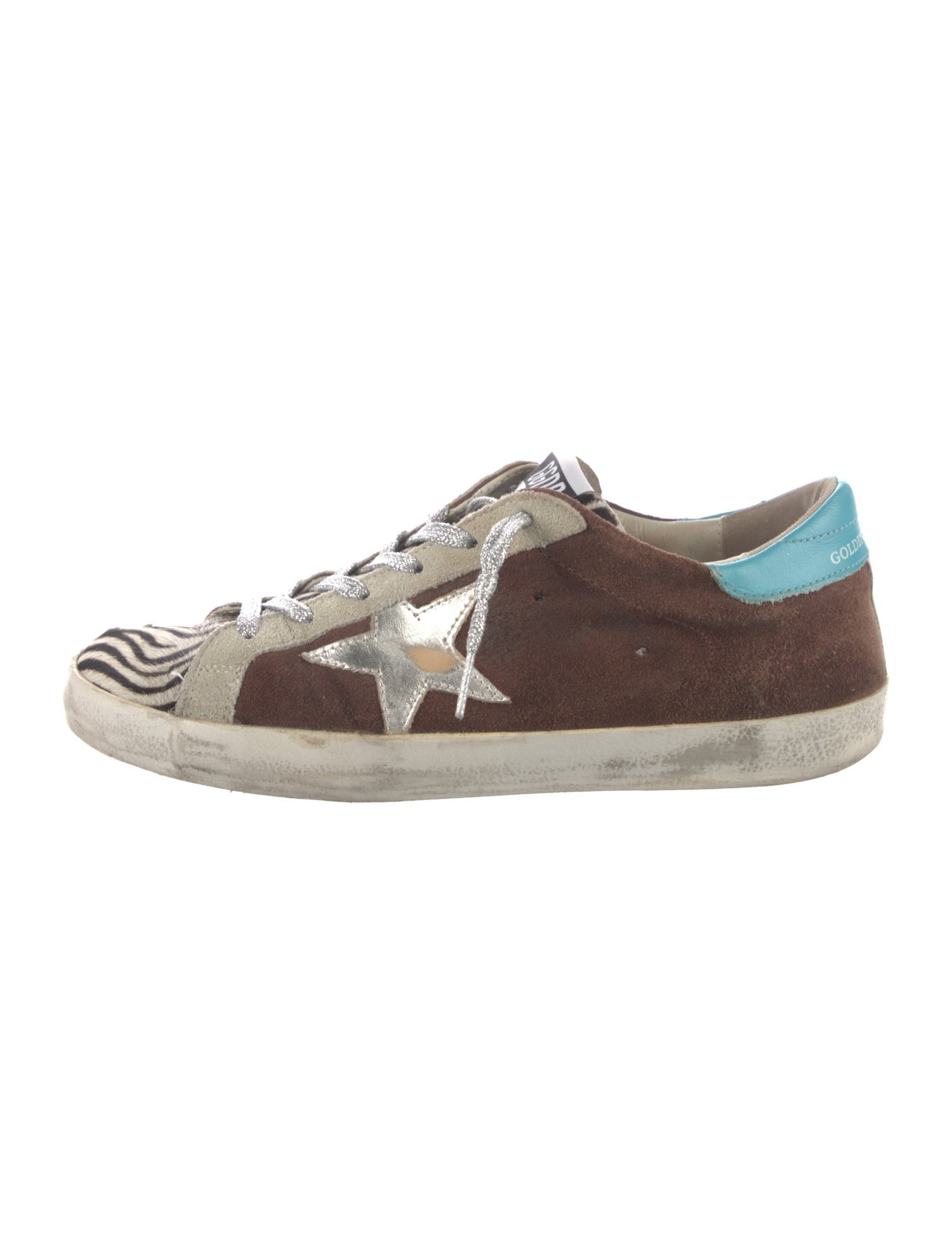 Golden Goose Suede Distressed Accents Sneakers