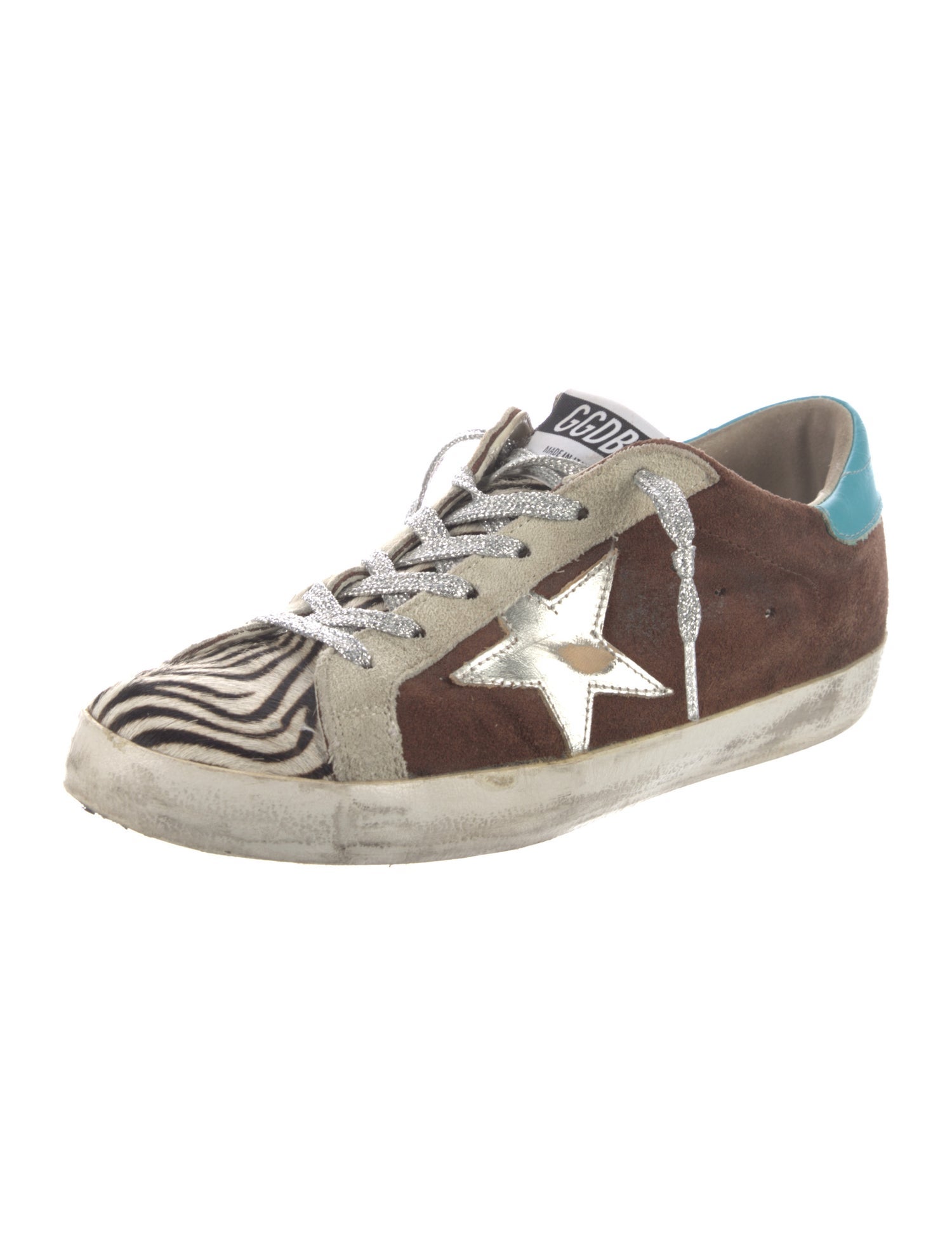 Golden Goose Suede Distressed Accents Sneakers