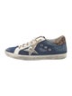 Golden Goose Denim Printed Sneakers
