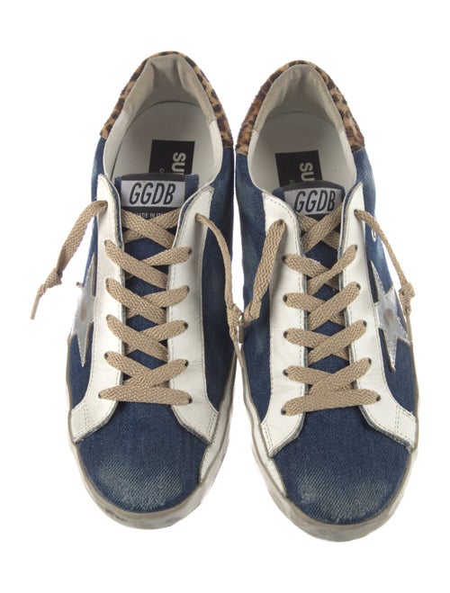 Golden Goose Denim Printed Sneakers