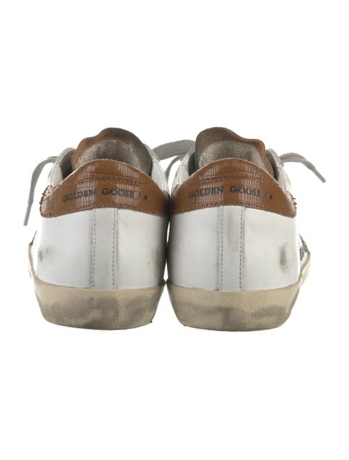 Golden Goose Leather Printed Sneakers