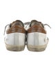 Golden Goose Leather Printed Sneakers