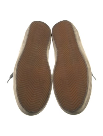 Golden Goose Leather Printed Sneakers