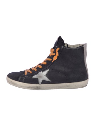 Golden Goose Suede Distressed Accents Sneakers