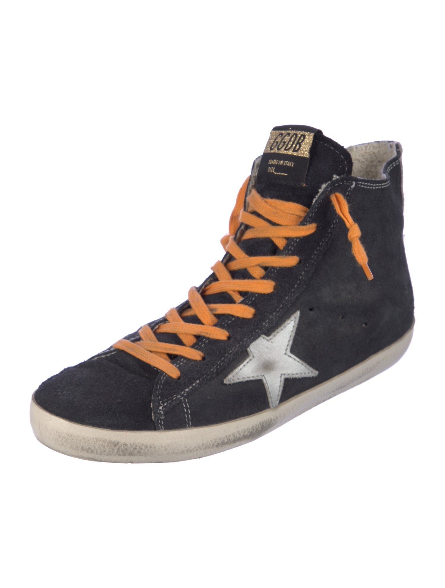 Golden Goose Suede Distressed Accents Sneakers
