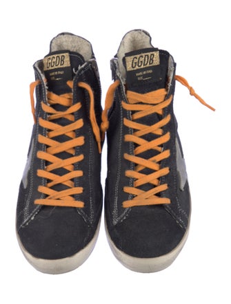 Golden Goose Suede Distressed Accents Sneakers