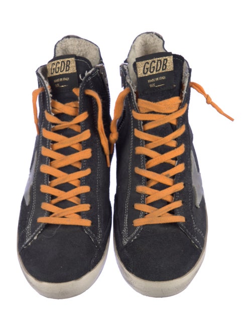 Golden Goose Suede Distressed Accents Sneakers