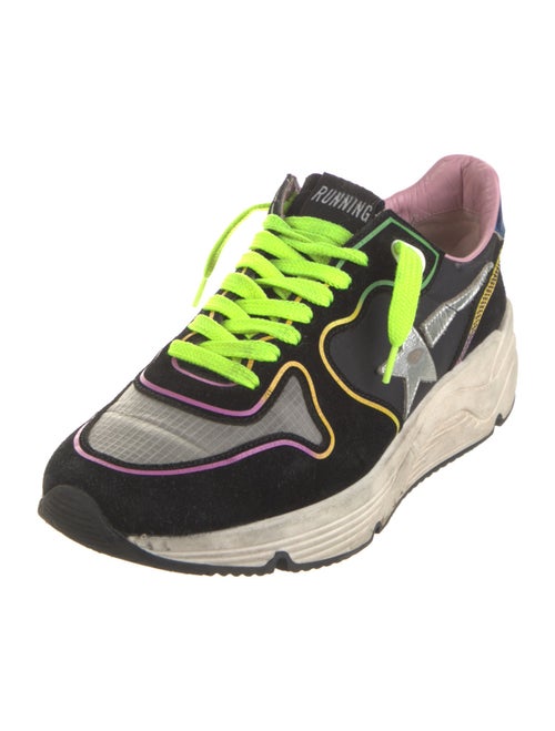 Golden Goose Suede Leather Trim Embellishment Sneakers