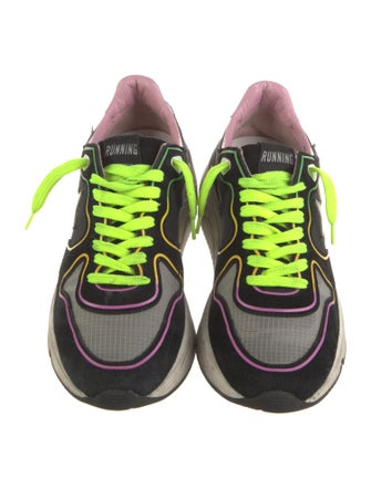 Golden Goose Suede Leather Trim Embellishment Sneakers